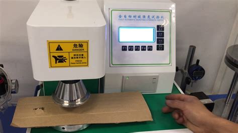 bursting strength tester for carton box|paper burst testing.